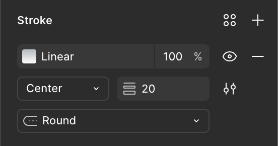 Figma layers panel showing Vector 1 inside the button.