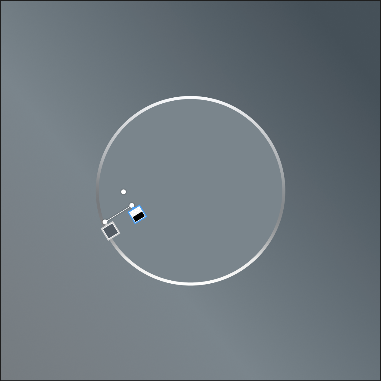 Figma canvas with a dark shadow stroke along the bottom-left of the button.